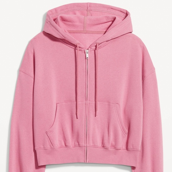 NWT OLD NAVY Fleece Full-Zip Hoodie Color: Rose Gold
drawstring hood - Picture 1 of 6